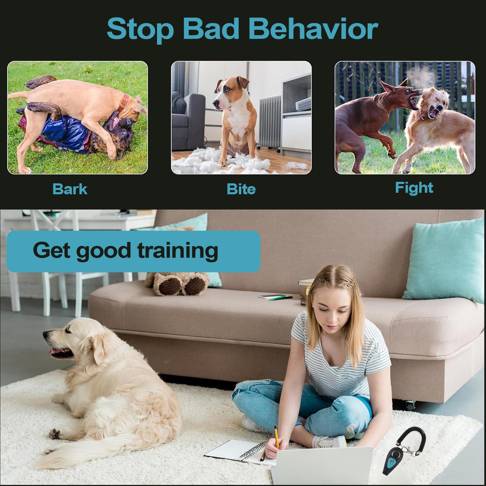Training Clicker Dog - Dog Training Clicker 2 In 1