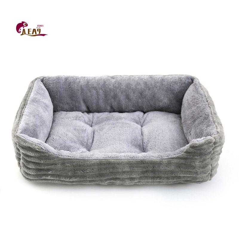Pet X Supplies & Tack - AEA9-Grey Dog Bed Pet Square Plush