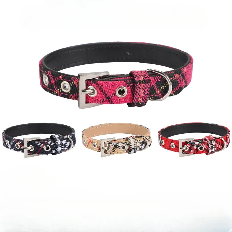 Pet Collar Scottish Plaid Dog  - Pet Supplies Nz review and price